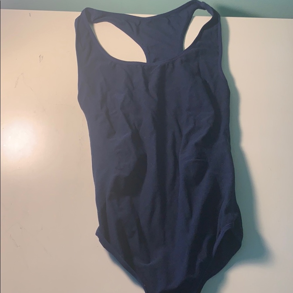 South Moon under navy blue bodysuit